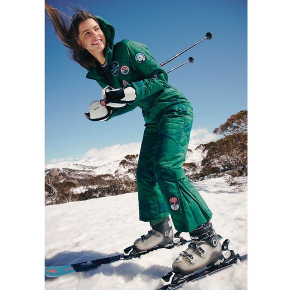 FP Movement by Free People Jackets & Blazers - FP Movement All Prepped Patch Ski Suit Free People Jumpsuit Green Small NWT NEW